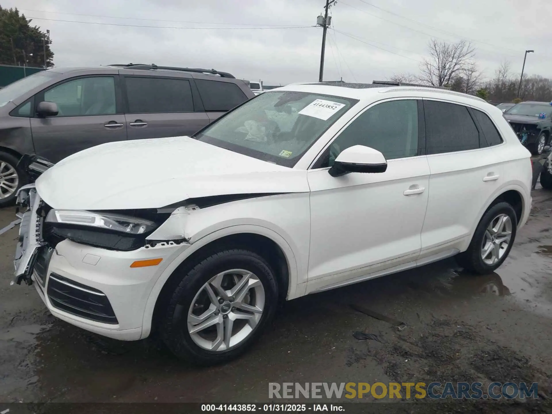 14 fotografías del automóvil dañado WA1ANAFY0K2093743 AUDI Q5 2019