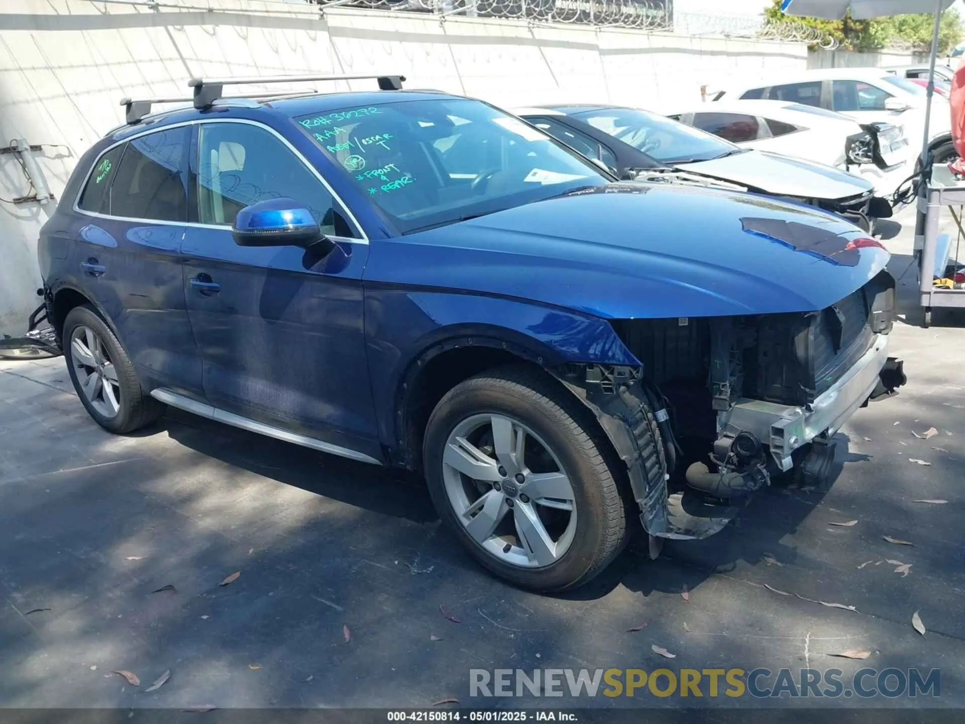 1 fotografías del automóvil dañado WA1ANAFY0K2097615 AUDI Q5 2019