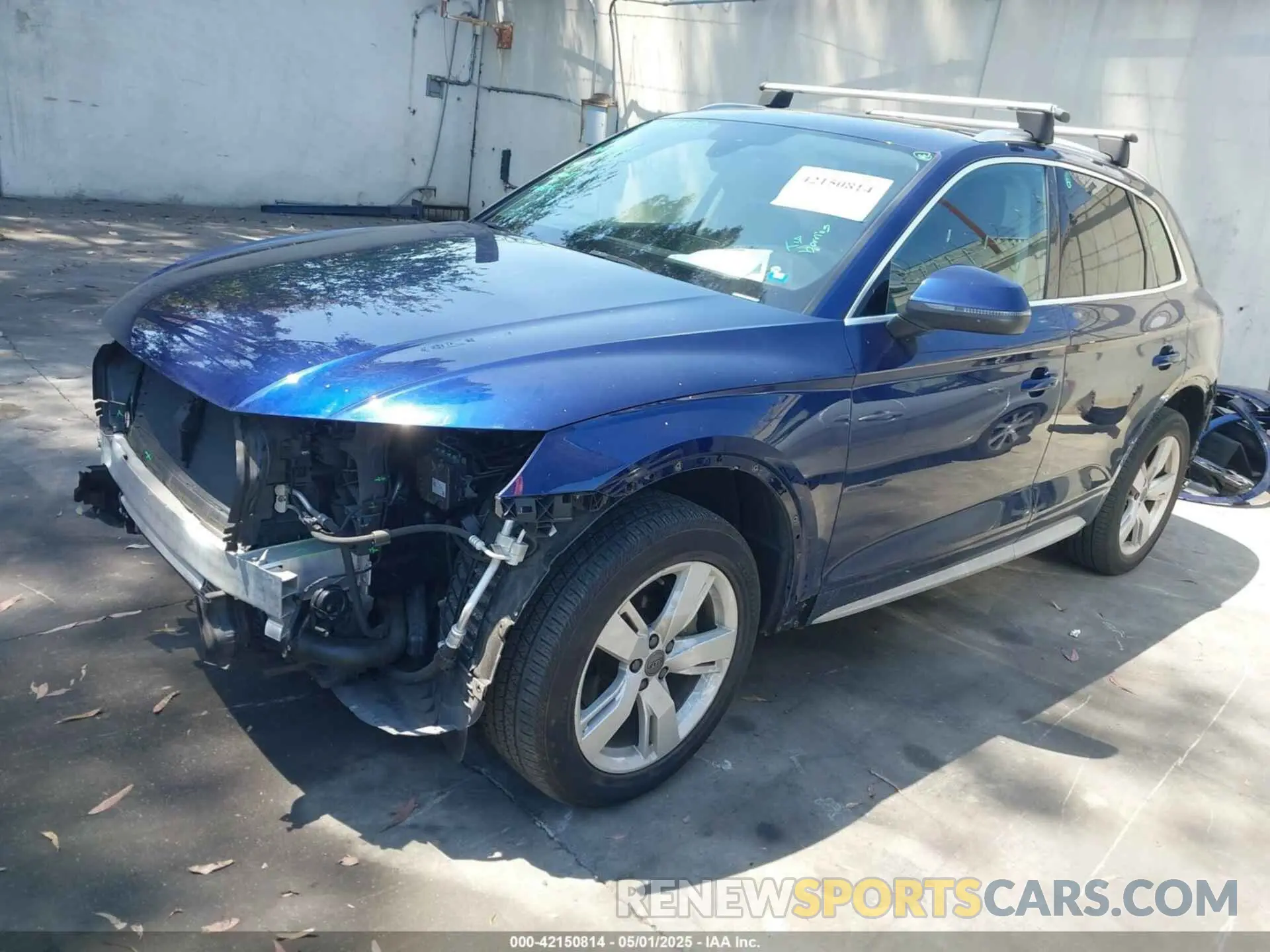 2 fotografías del automóvil dañado WA1ANAFY0K2097615 AUDI Q5 2019