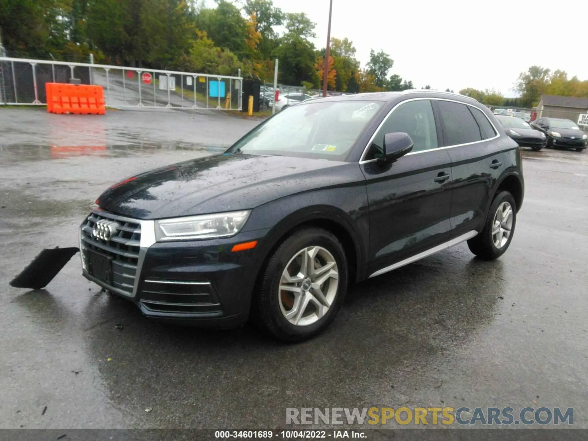 2 fotografías del automóvil dañado WA1ANAFY2K2035388 AUDI Q5 2019