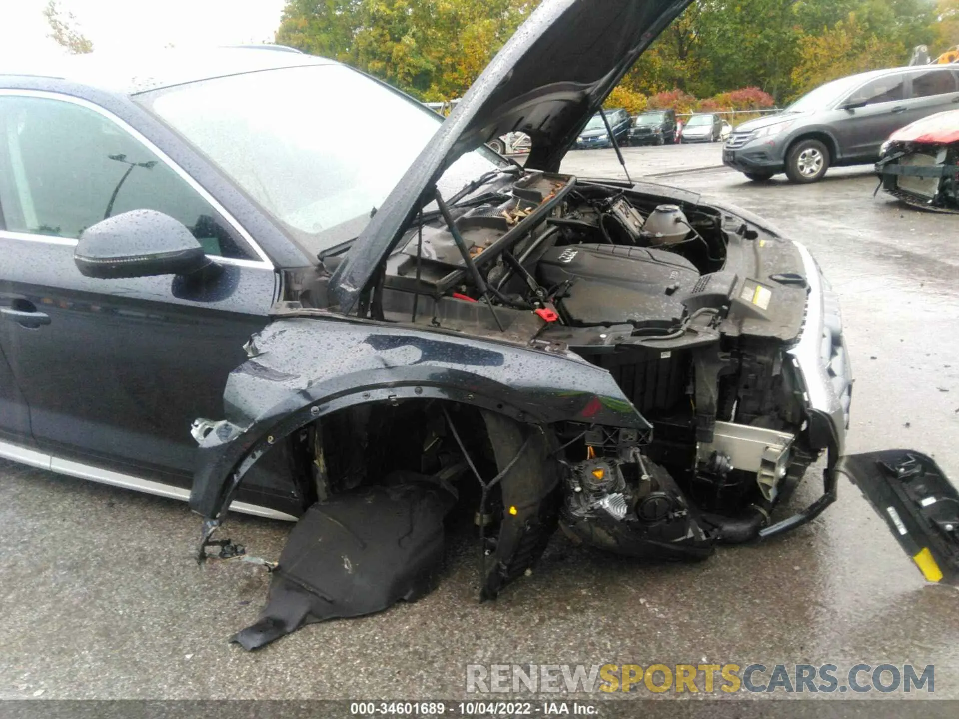 6 fotografías del automóvil dañado WA1ANAFY2K2035388 AUDI Q5 2019
