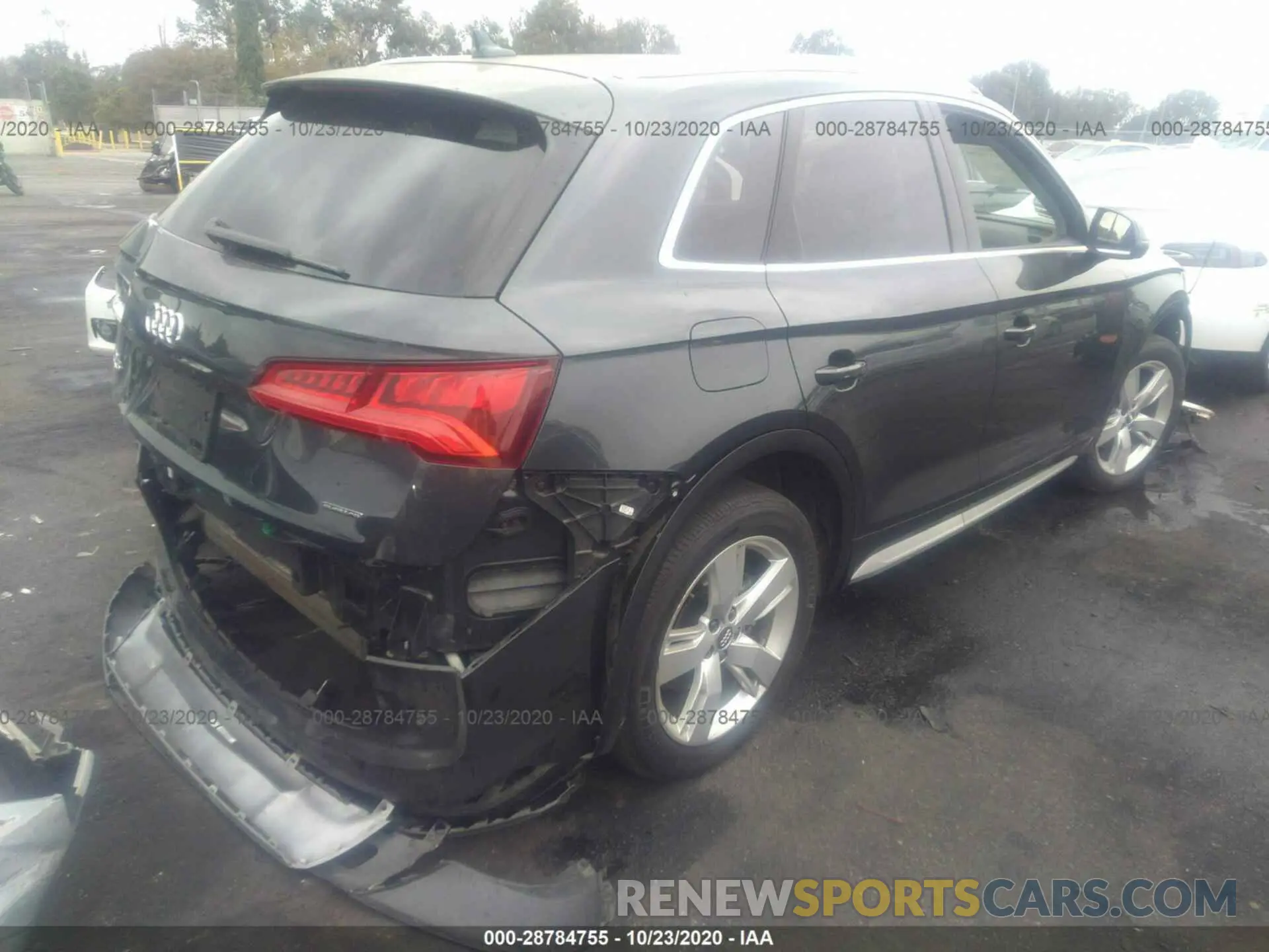 4 fotografías del automóvil dañado WA1ANAFY2K2059884 AUDI Q5 2019