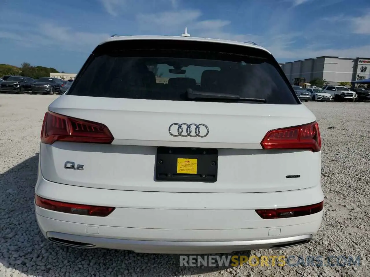 6 fotografías del automóvil dañado WA1ANAFY2K2088317 AUDI Q5 2019