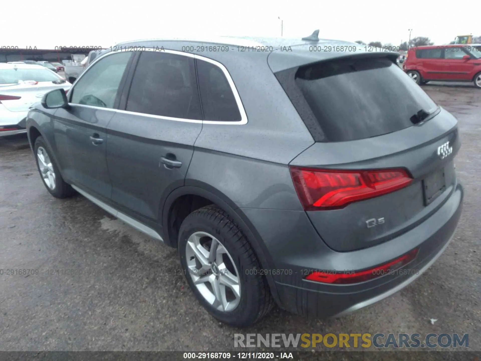 3 fotografías del automóvil dañado WA1ANAFY2K2120845 AUDI Q5 2019