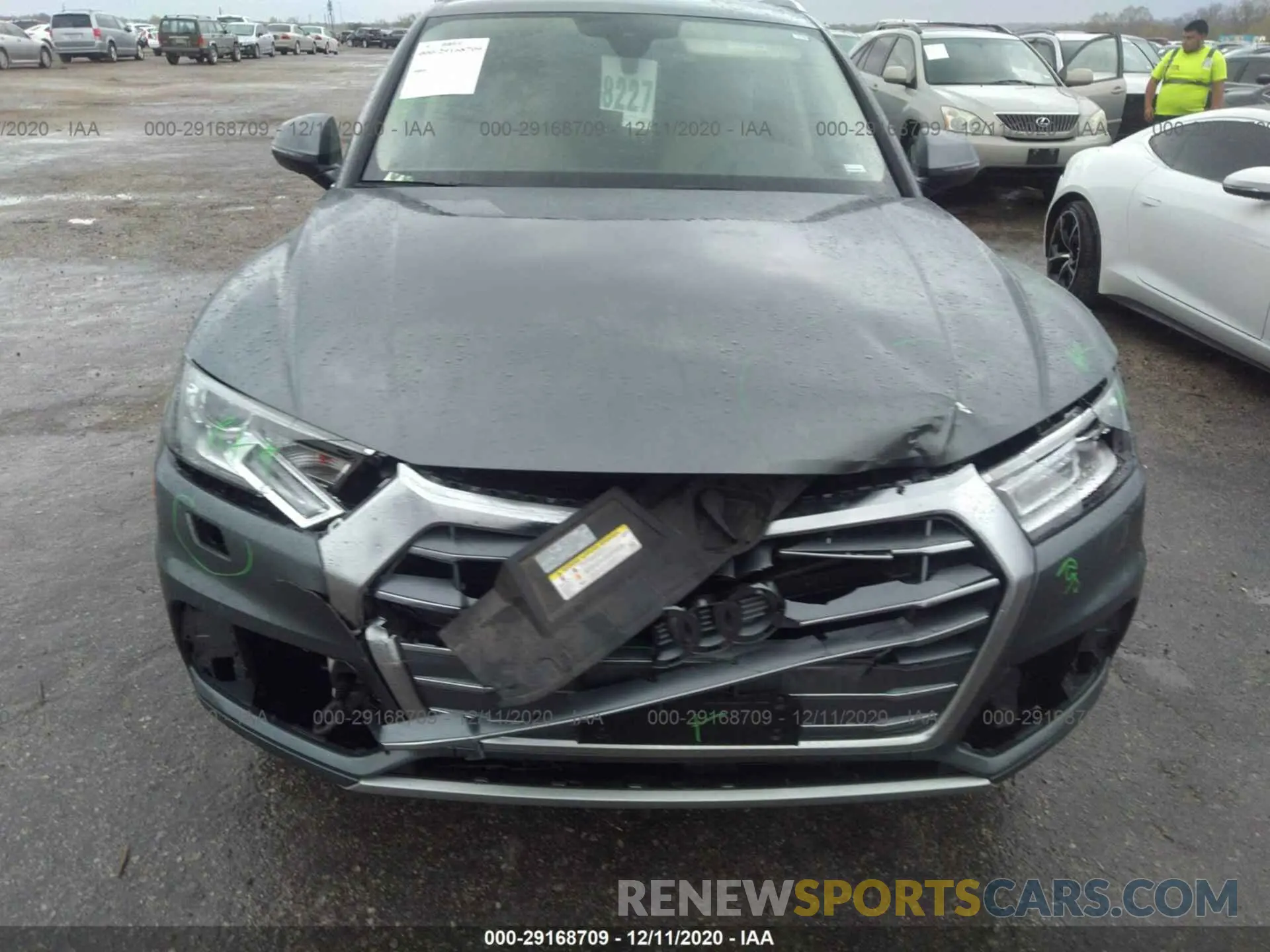 6 fotografías del automóvil dañado WA1ANAFY2K2120845 AUDI Q5 2019