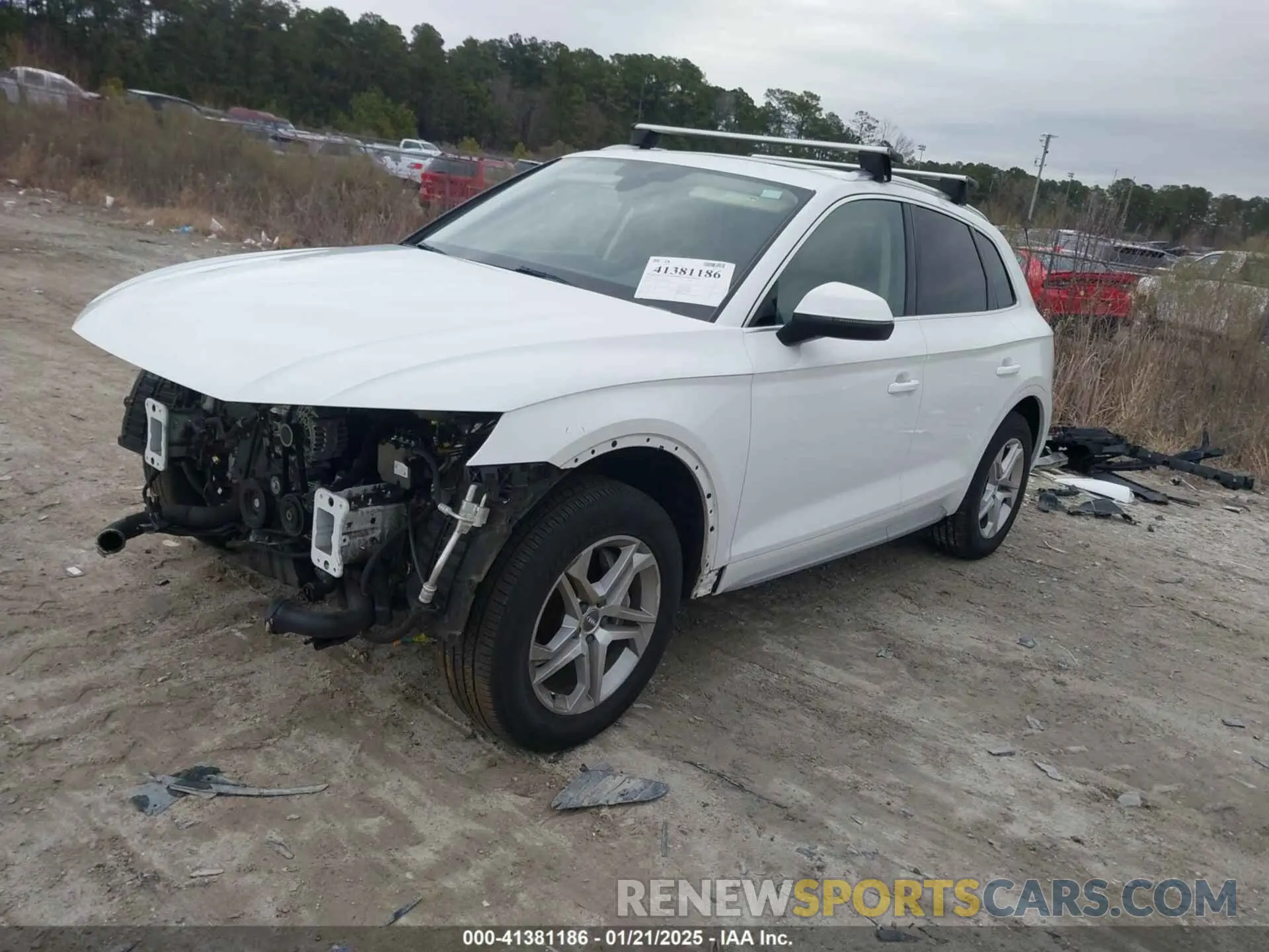 2 fotografías del automóvil dañado WA1ANAFY3K2142854 AUDI Q5 2019