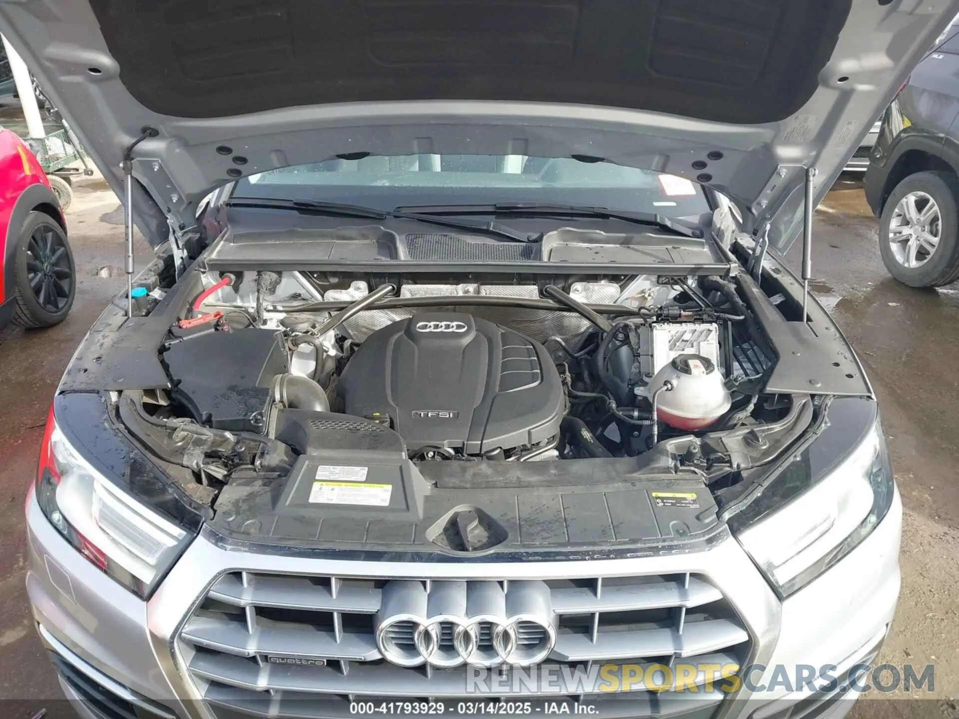 10 fotografías del automóvil dañado WA1ANAFY4K2076069 AUDI Q5 2019