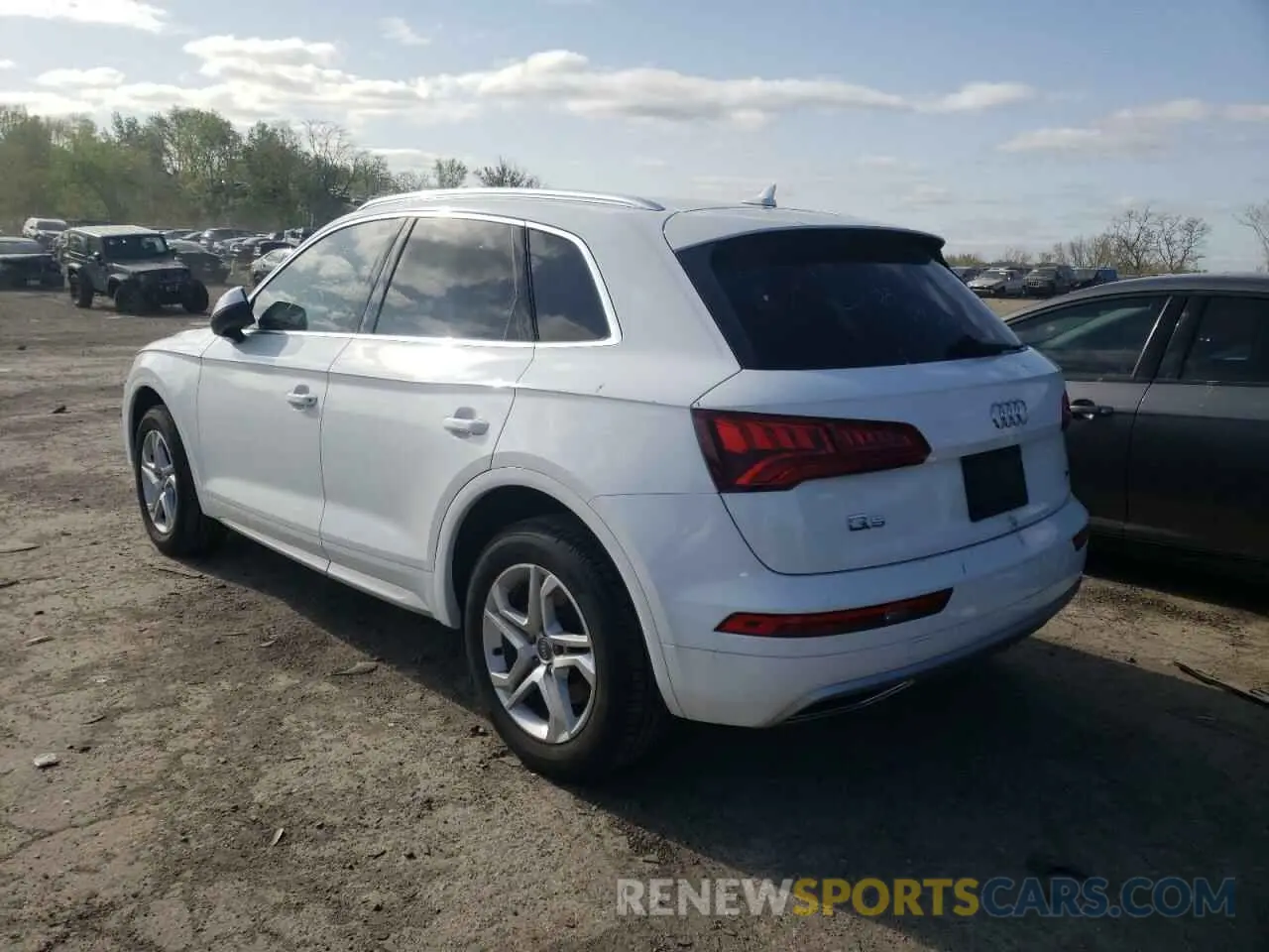3 fotografías del automóvil dañado WA1ANAFY4K2130244 AUDI Q5 2019