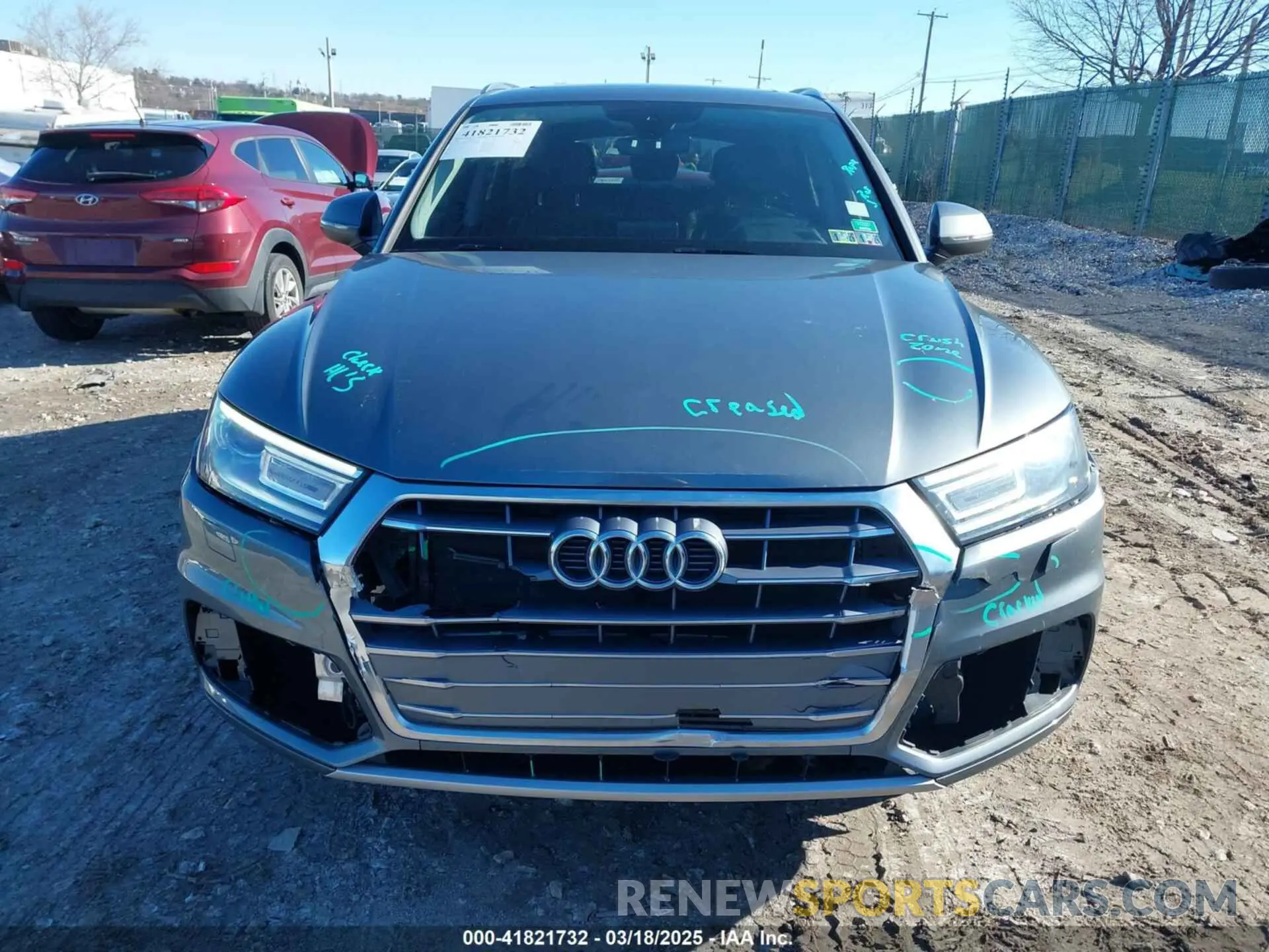 12 fotografías del automóvil dañado WA1ANAFY5K2133539 AUDI Q5 2019