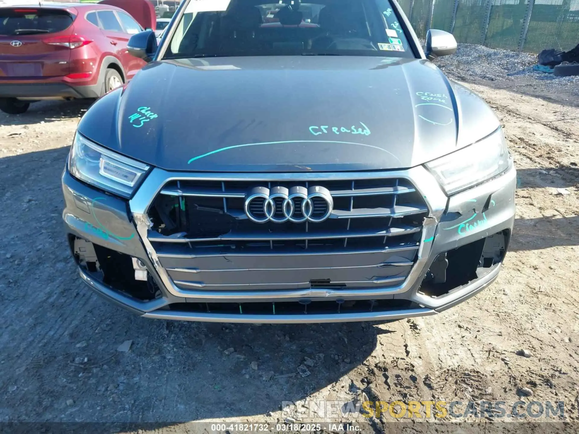 6 fotografías del automóvil dañado WA1ANAFY5K2133539 AUDI Q5 2019