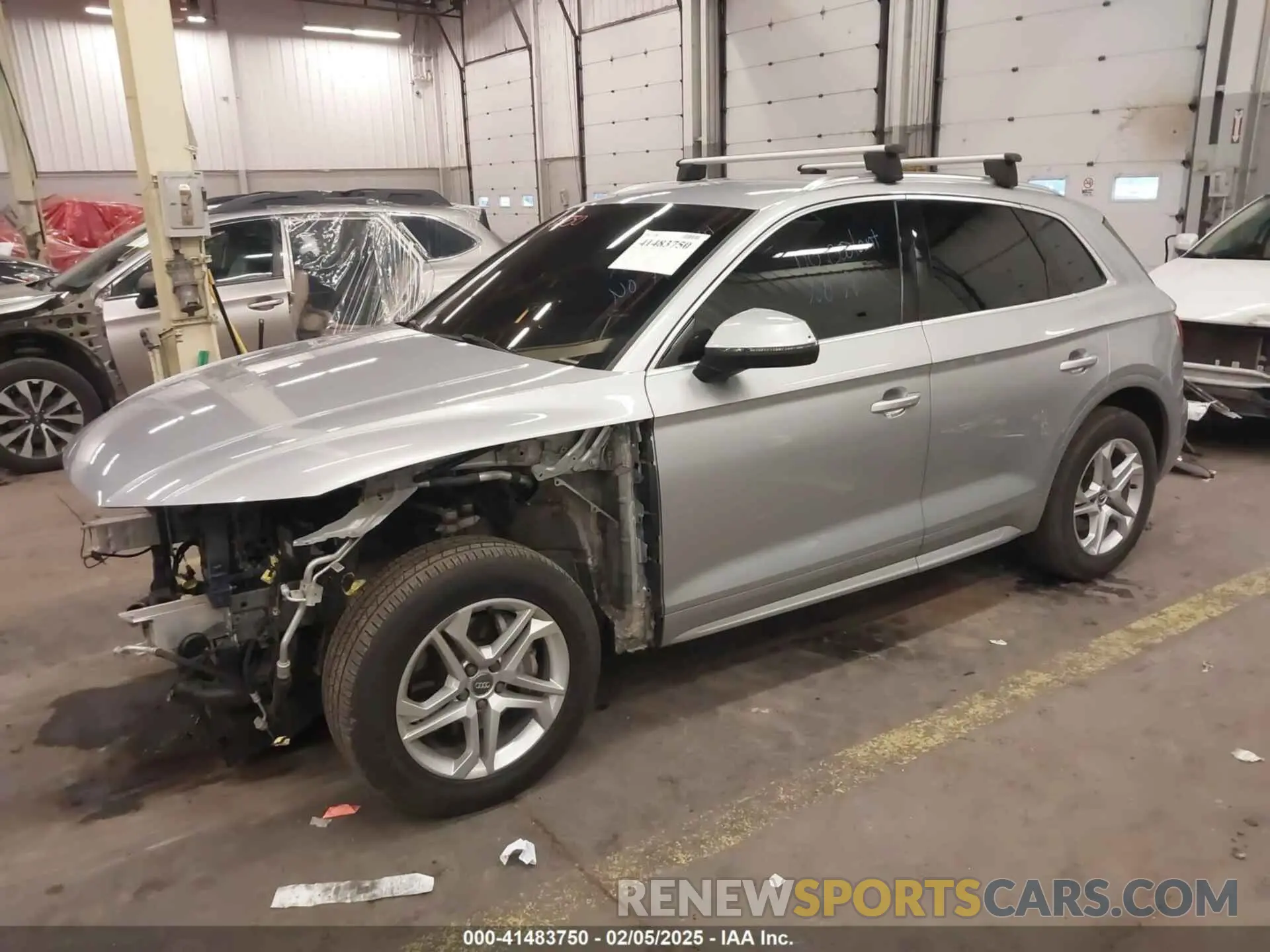 2 fotografías del automóvil dañado WA1ANAFY6K2089034 AUDI Q5 2019