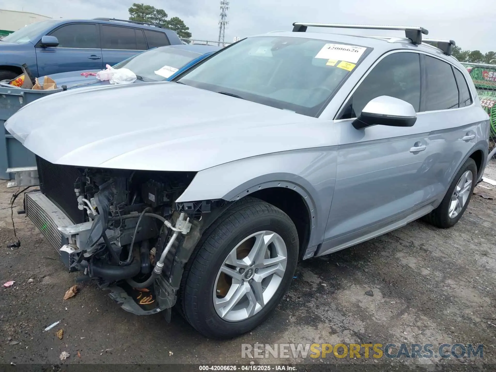 2 fotografías del automóvil dañado WA1ANAFY7K2081072 AUDI Q5 2019