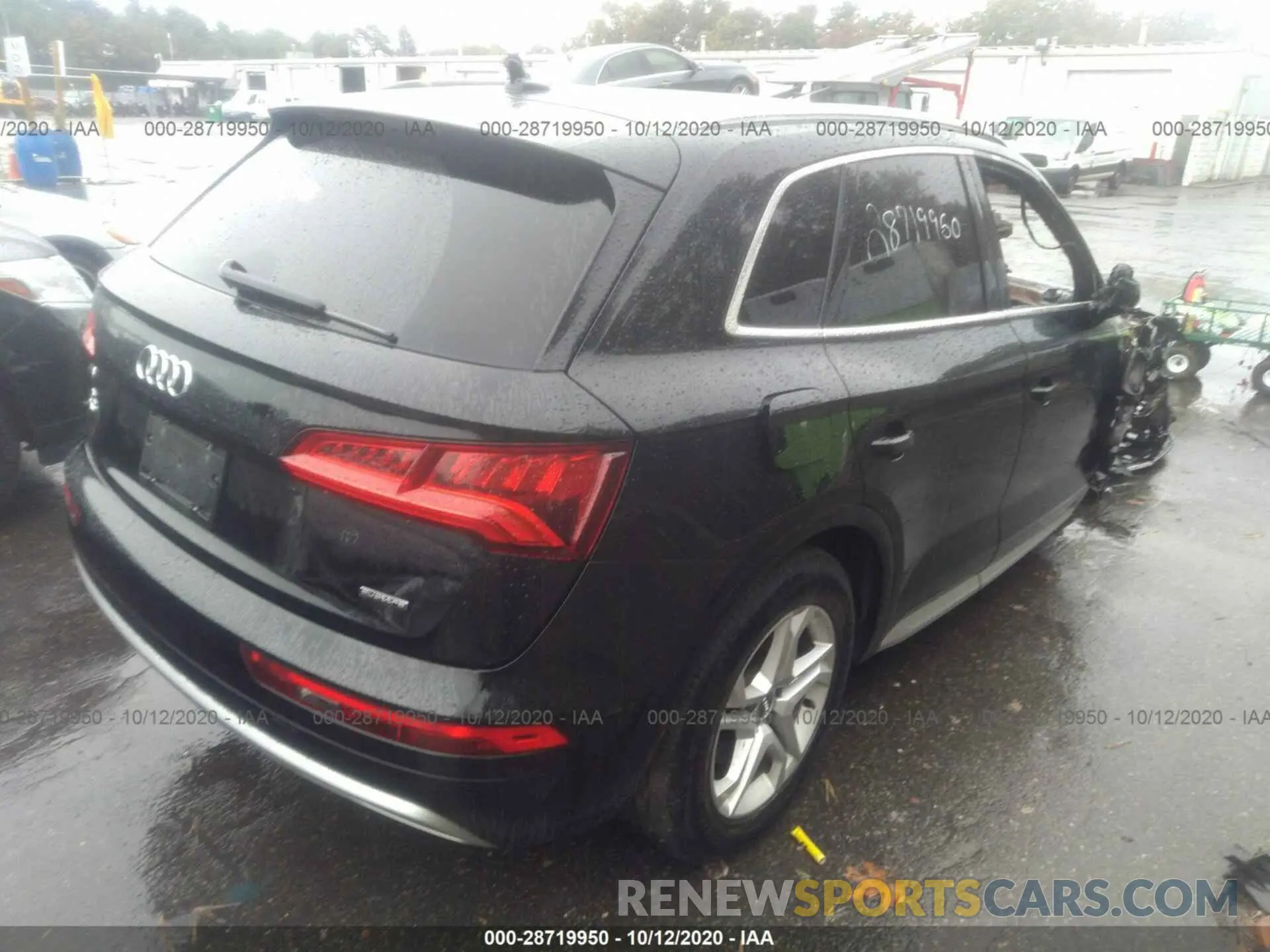 4 fotografías del automóvil dañado WA1ANAFY7K2126866 AUDI Q5 2019