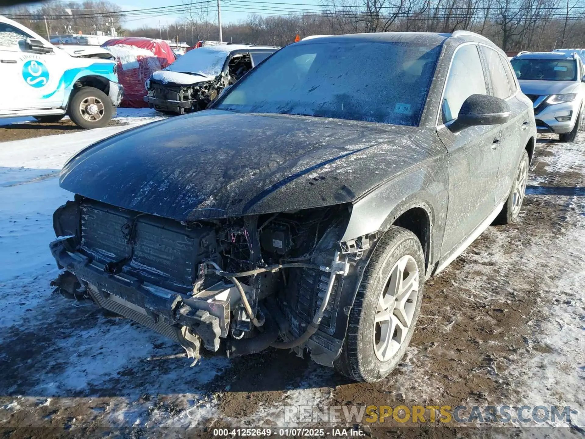 18 fotografías del automóvil dañado WA1ANAFY9K2069635 AUDI Q5 2019