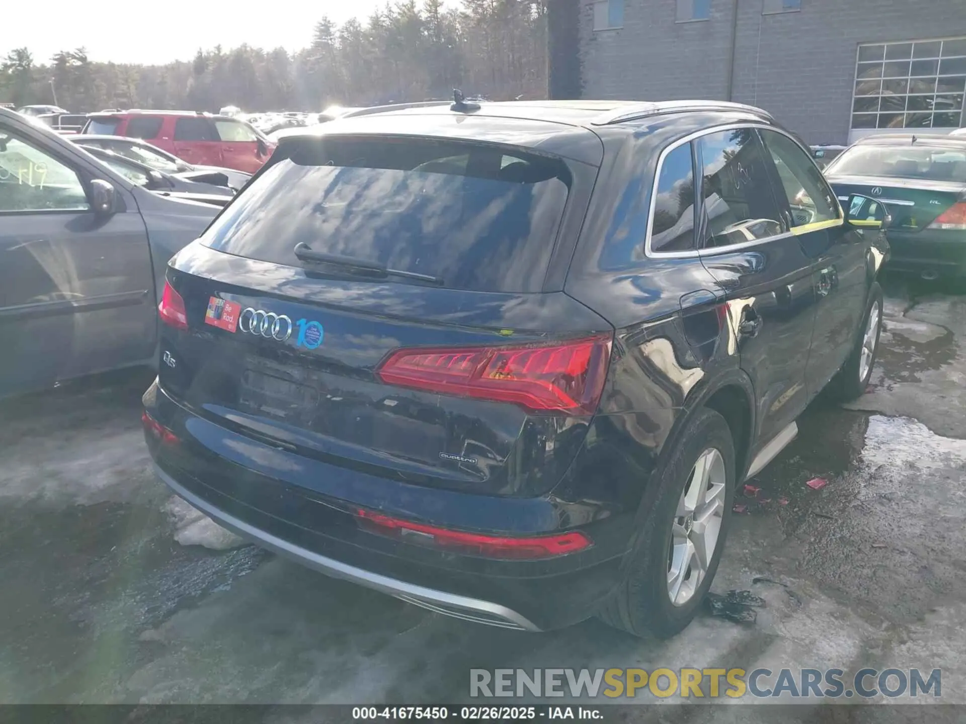 4 fotografías del automóvil dañado WA1ANAFYXK2098173 AUDI Q5 2019