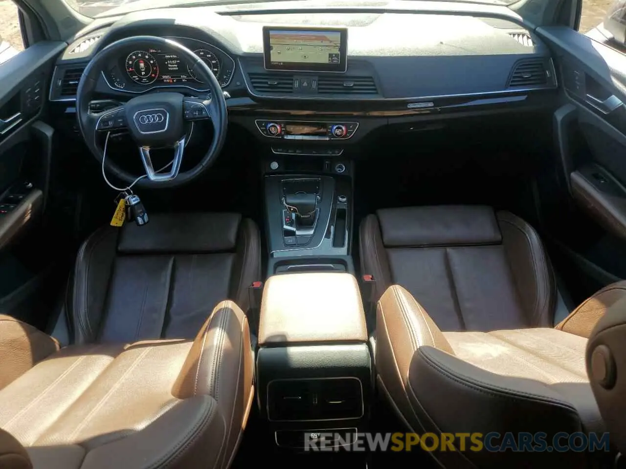 8 fotografías del automóvil dañado WA1BNAFY0K2025348 AUDI Q5 2019