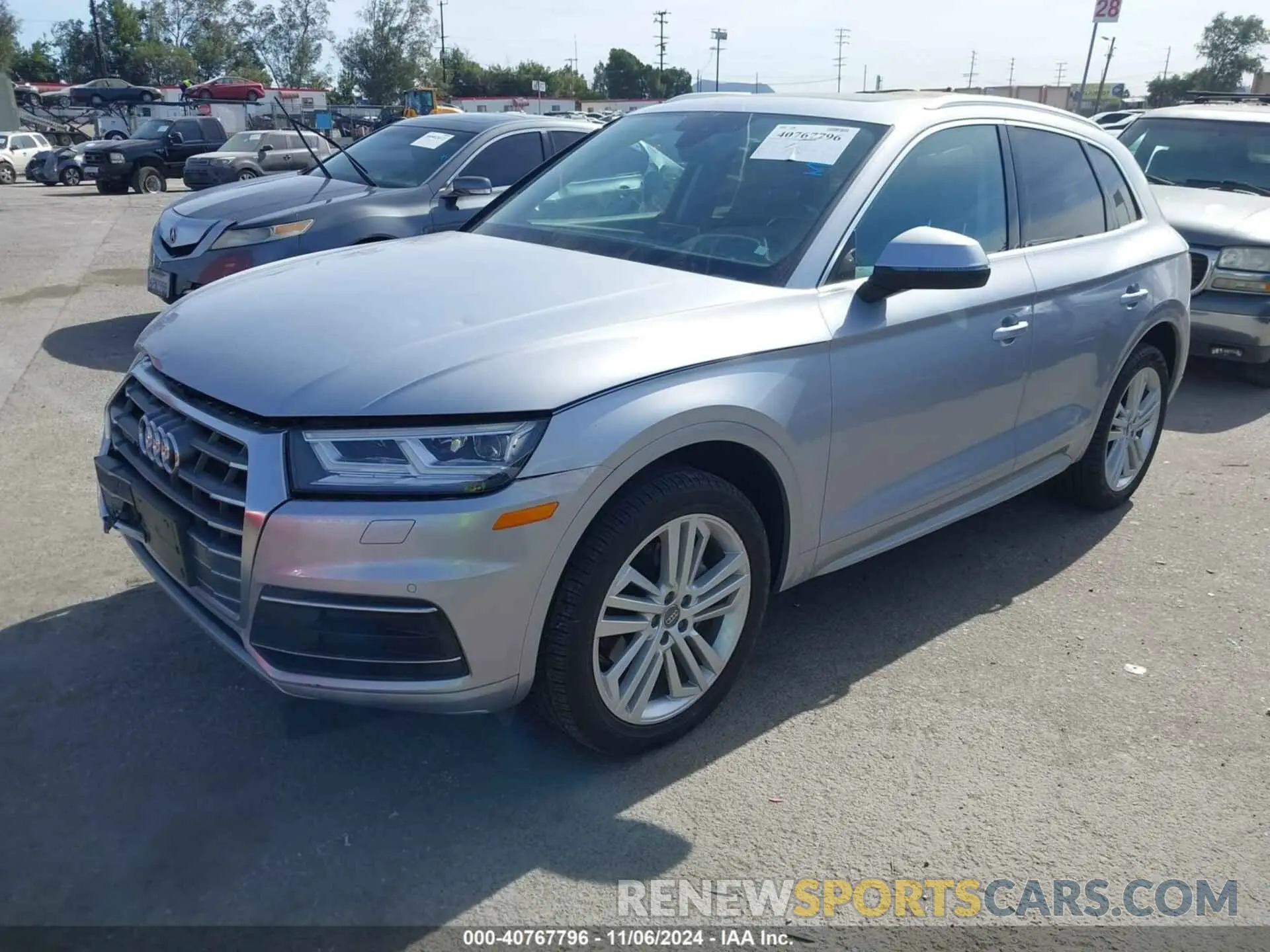 2 fotografías del automóvil dañado WA1BNAFY1K2072694 AUDI Q5 2019