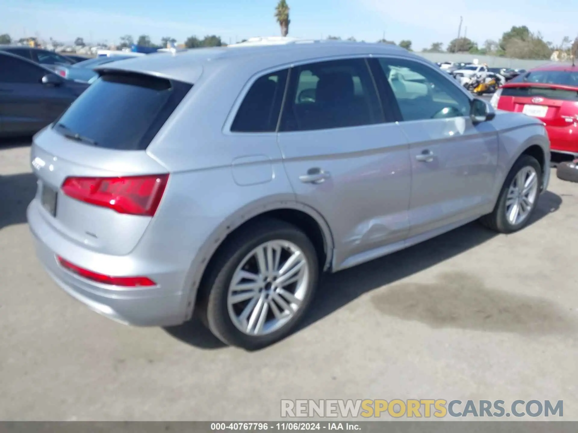 4 fotografías del automóvil dañado WA1BNAFY1K2072694 AUDI Q5 2019