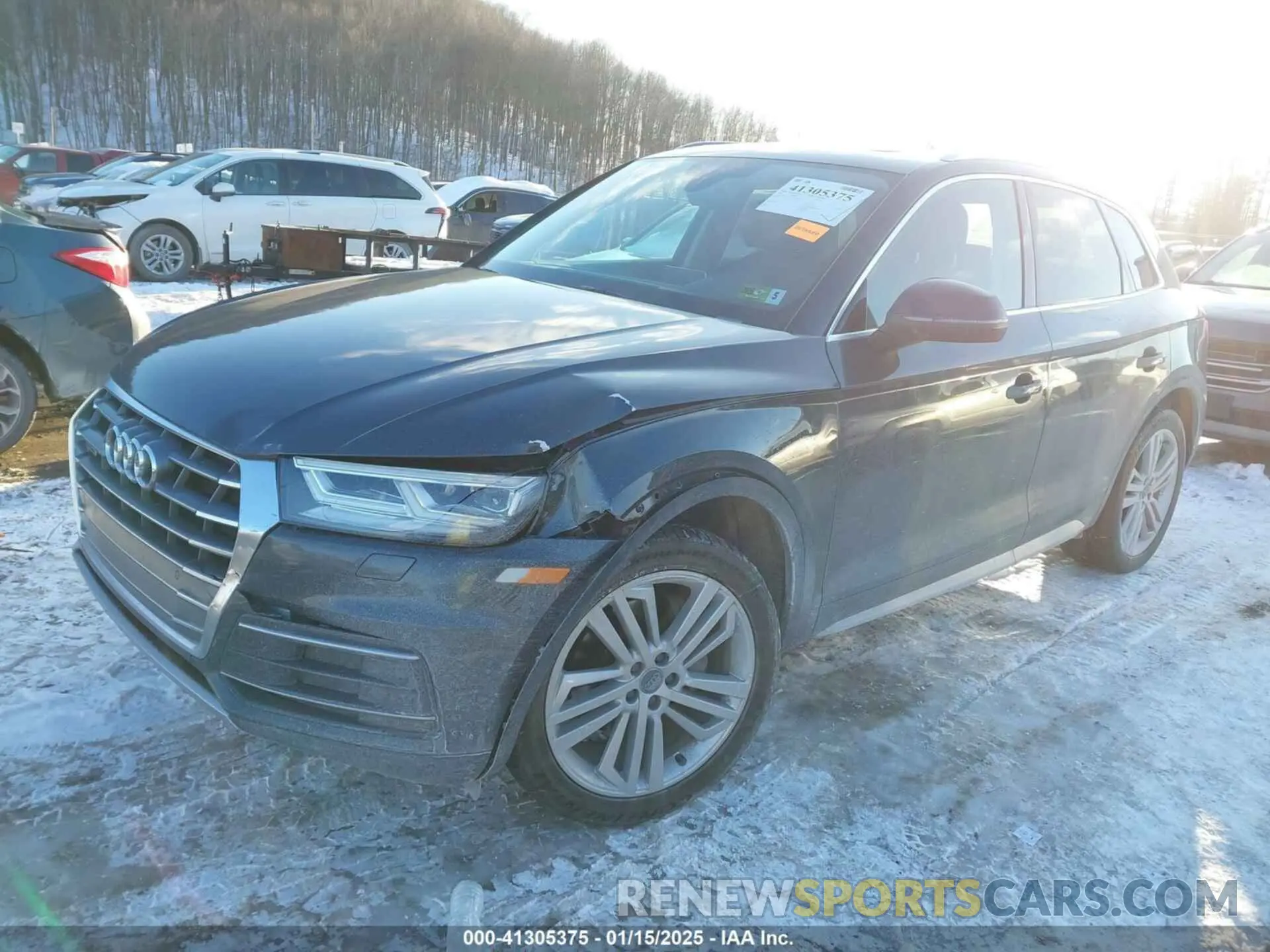 2 fotografías del automóvil dañado WA1BNAFY1K2077510 AUDI Q5 2019