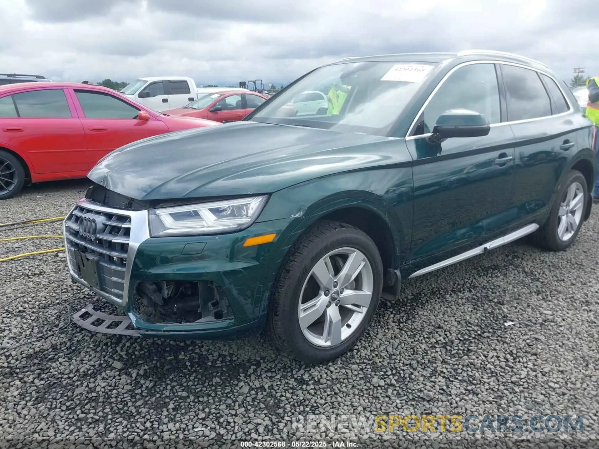 2 fotografías del automóvil dañado WA1BNAFY1K2126527 AUDI Q5 2019