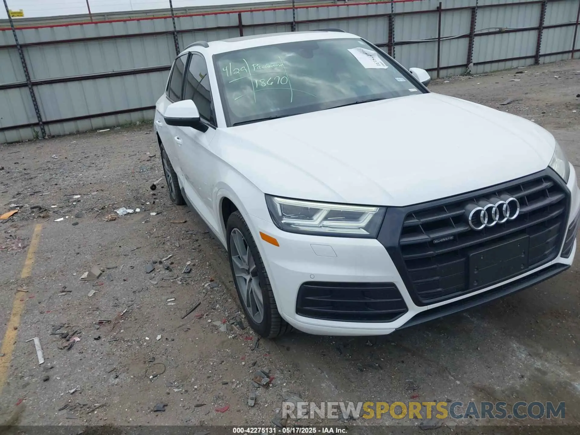 1 fotografías del automóvil dañado WA1BNAFY2K2030101 AUDI Q5 2019