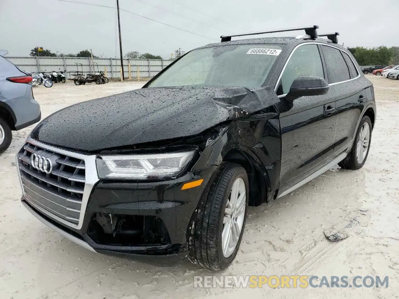 2 fotografías del automóvil dañado WA1BNAFY2K2084613 AUDI Q5 2019