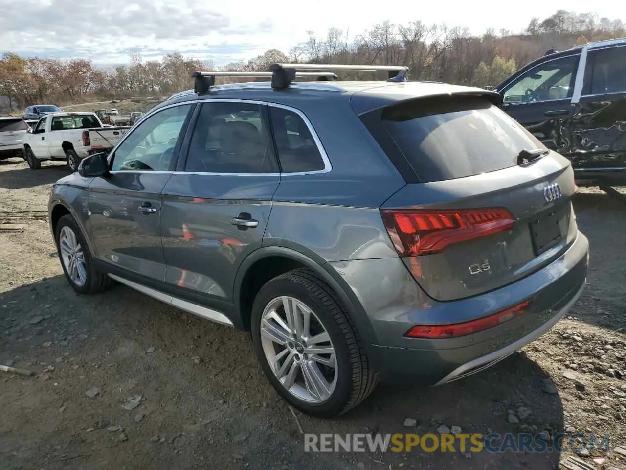 2 fotografías del automóvil dañado WA1BNAFY2K2118355 AUDI Q5 2019