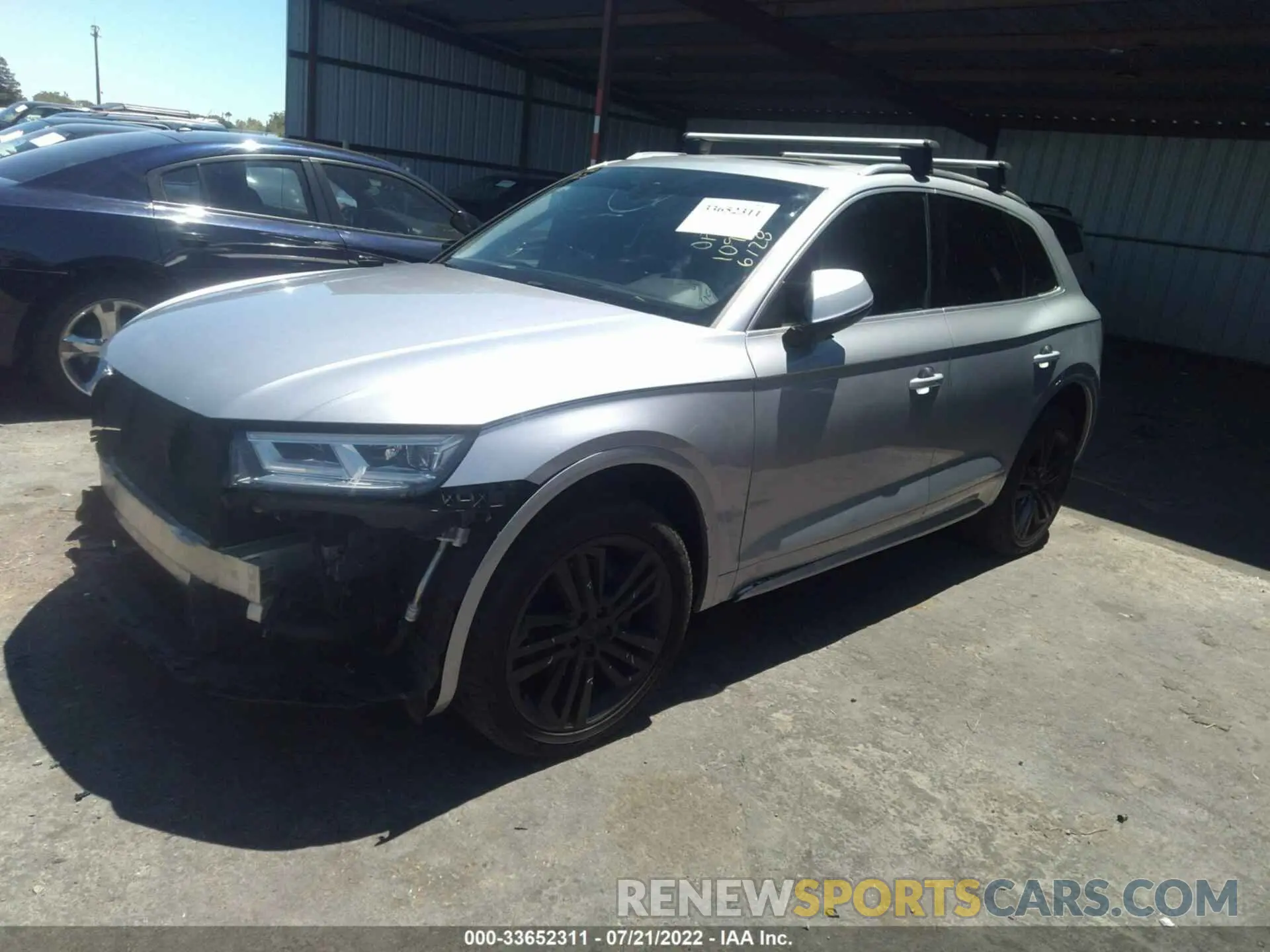 2 fotografías del automóvil dañado WA1BNAFY5K2122898 AUDI Q5 2019