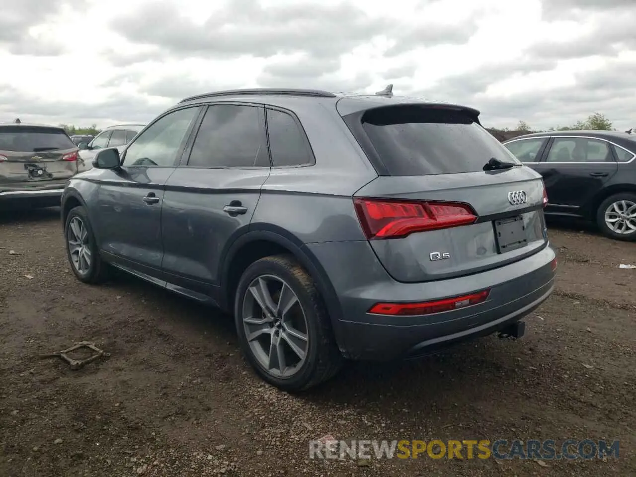 2 fotografías del automóvil dañado WA1BNAFY6K2090947 AUDI Q5 2019