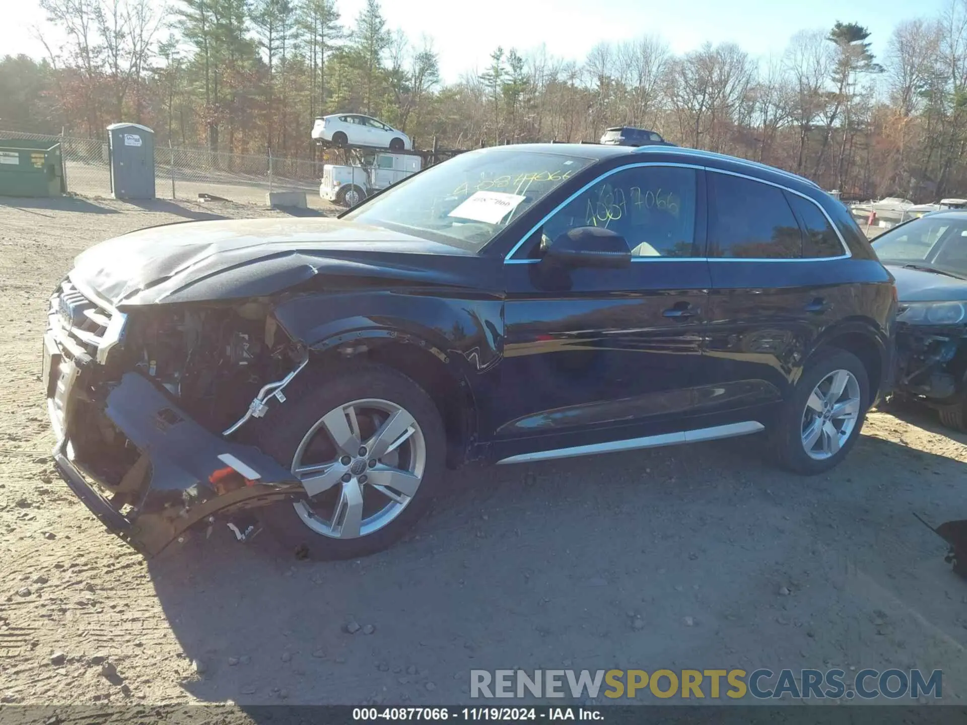 15 fotografías del automóvil dañado WA1BNAFY7K2033043 AUDI Q5 2019