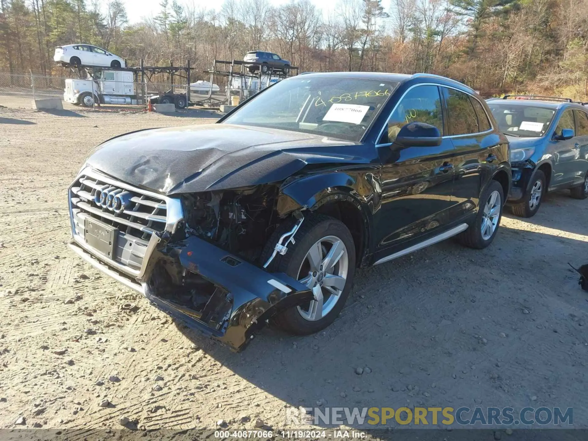 2 fotografías del automóvil dañado WA1BNAFY7K2033043 AUDI Q5 2019