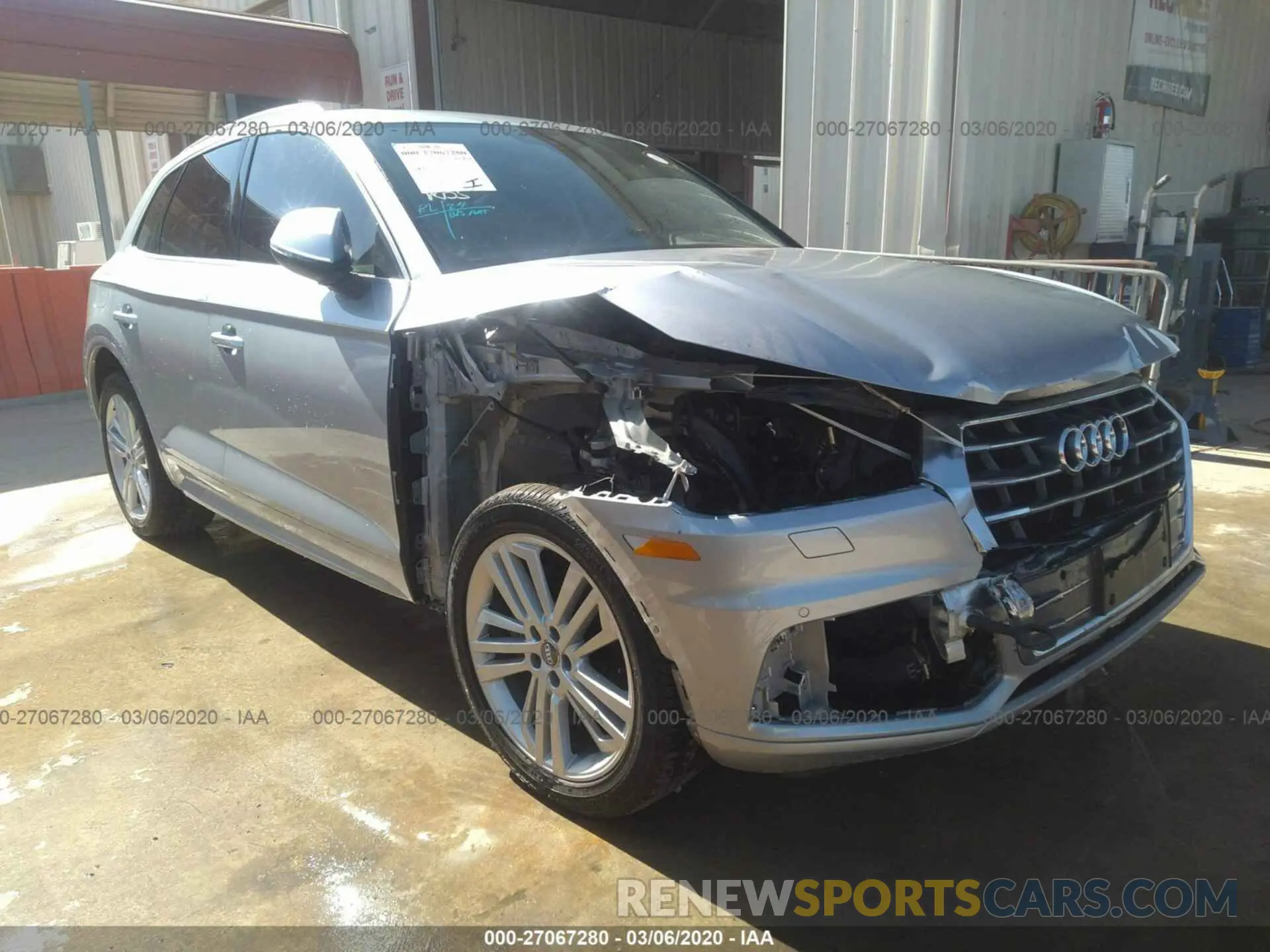 1 fotografías del automóvil dañado WA1BNAFY8K2030829 AUDI Q5 2019