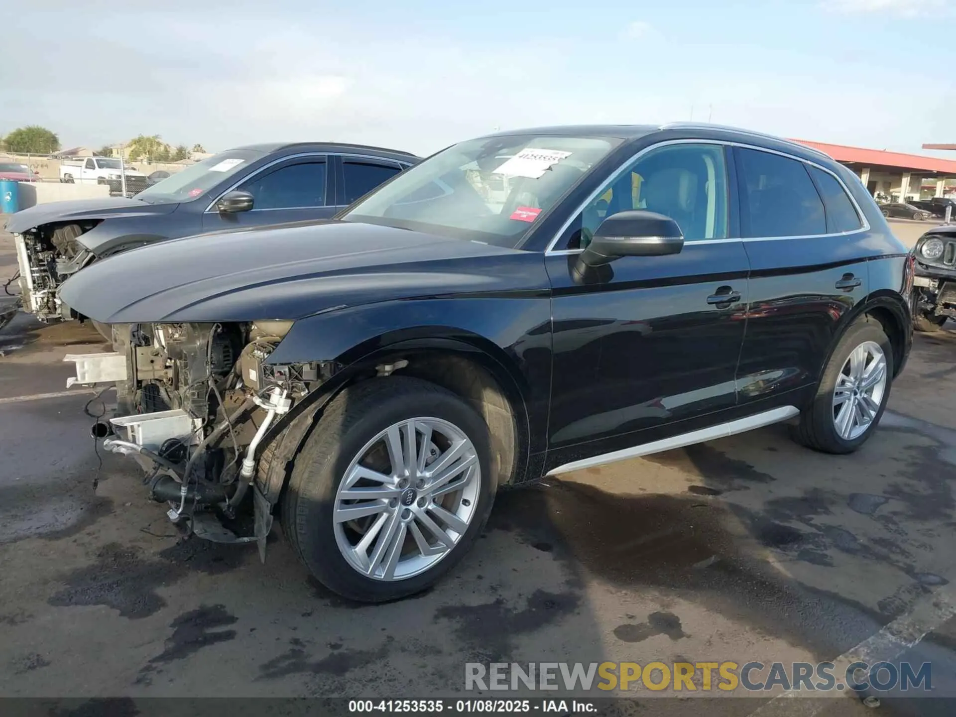2 fotografías del automóvil dañado WA1BNAFYXK2084424 AUDI Q5 2019