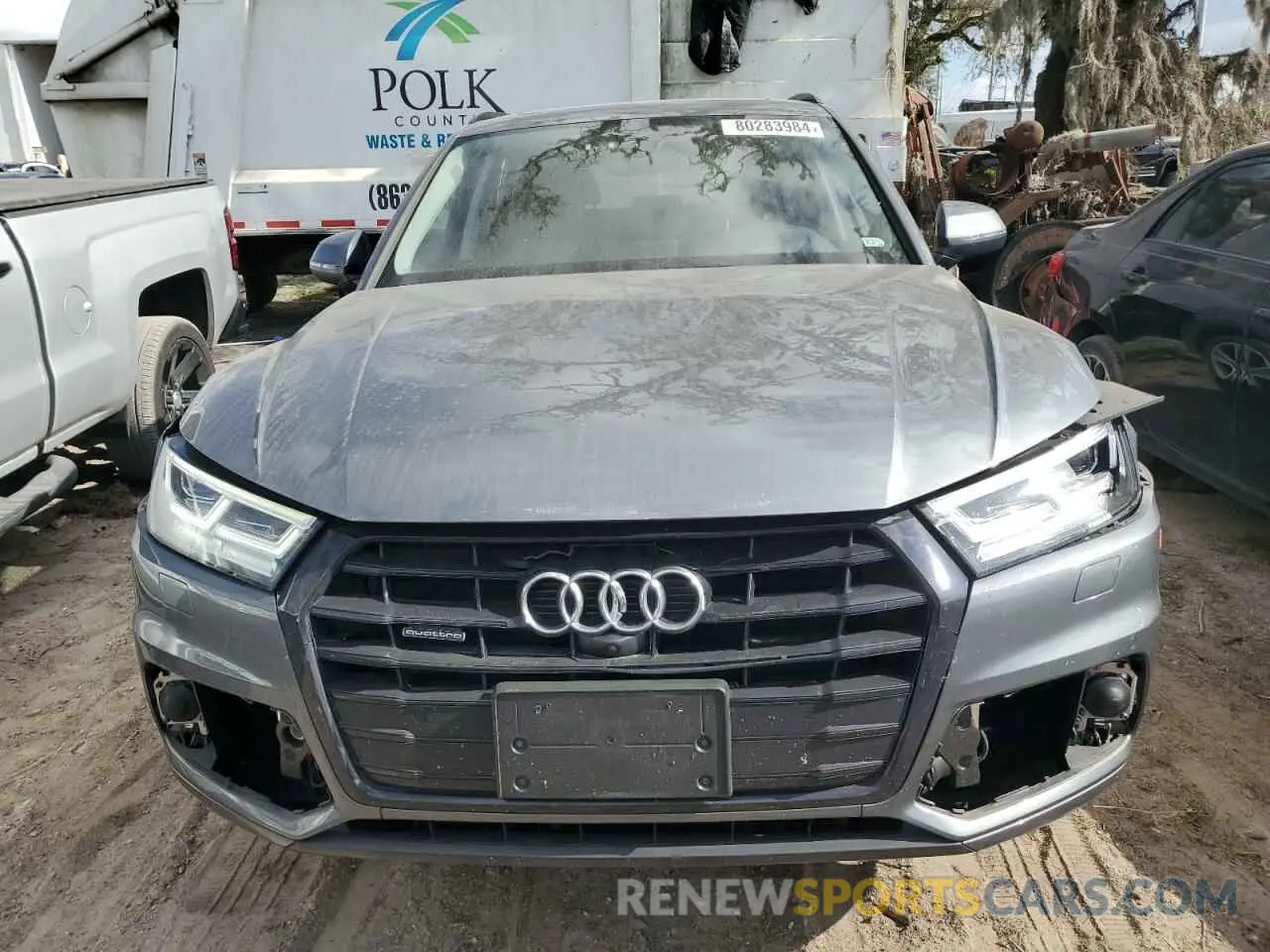 5 fotografías del automóvil dañado WA1CNAFY0K2031493 AUDI Q5 2019