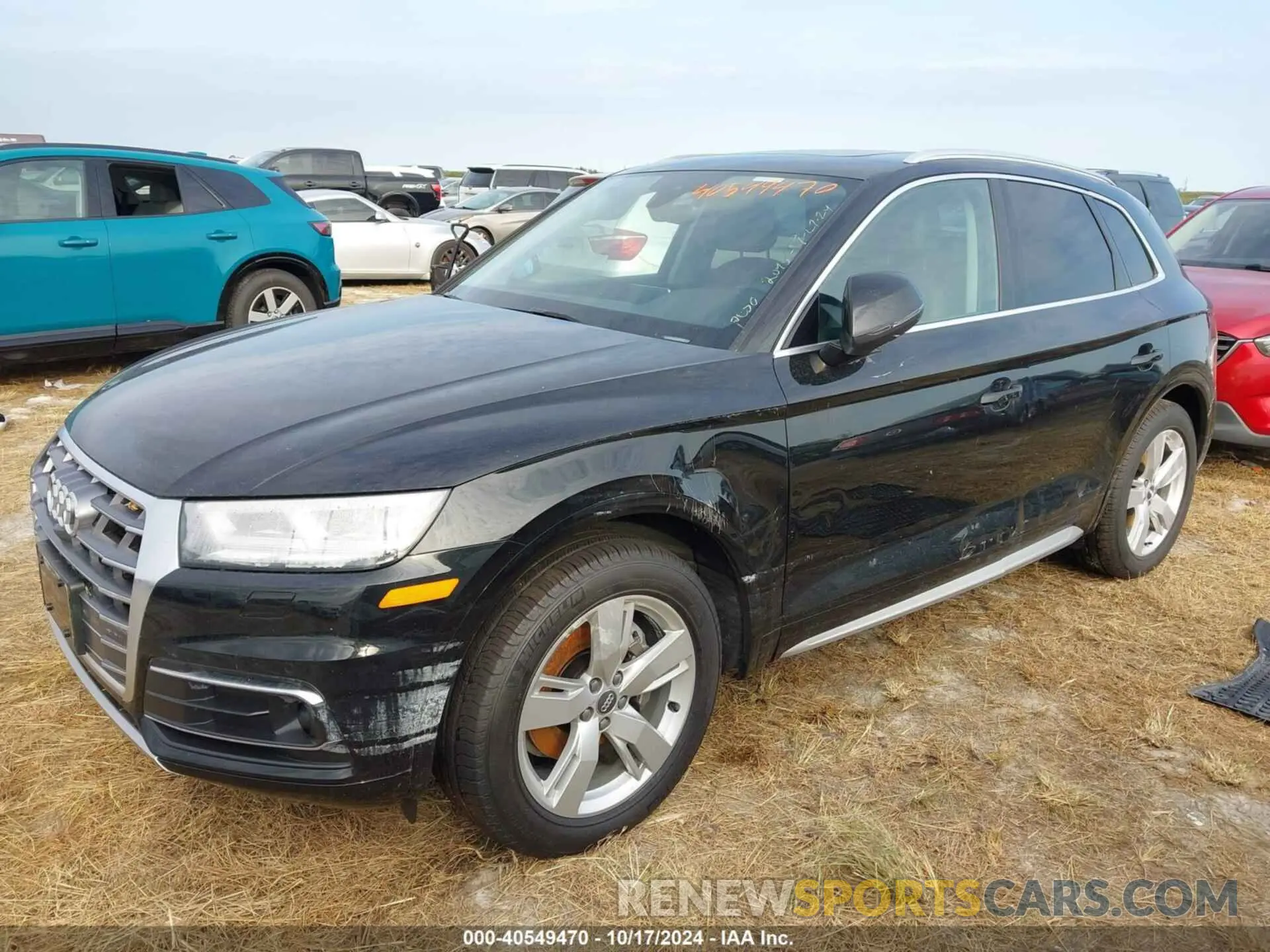 2 fotografías del automóvil dañado WA1CNAFY2K2072045 AUDI Q5 2019