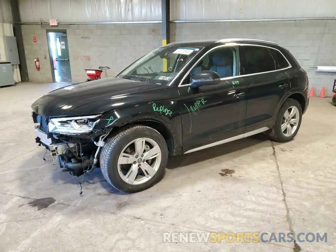 1 fotografías del automóvil dañado WA1CNAFYXK2019500 AUDI Q5 2019
