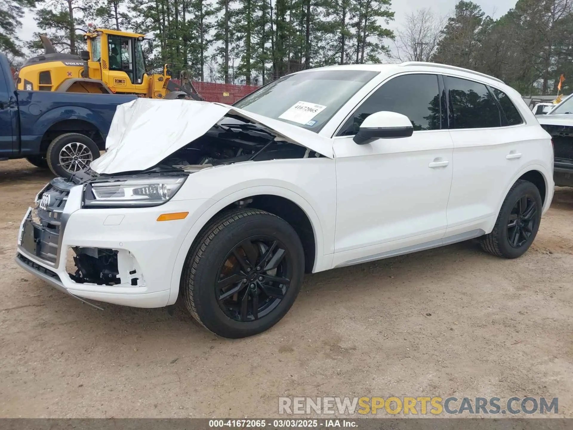 2 fotografías del automóvil dañado WA1ANAFY0L2071405 AUDI Q5 2020