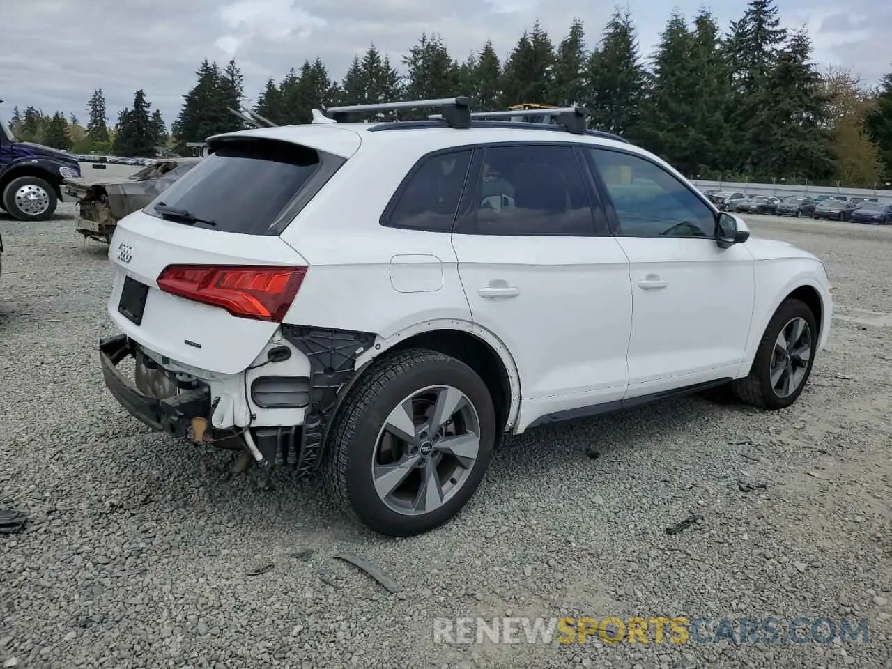 3 fotografías del automóvil dañado WA1ANAFY0L2106587 AUDI Q5 2020