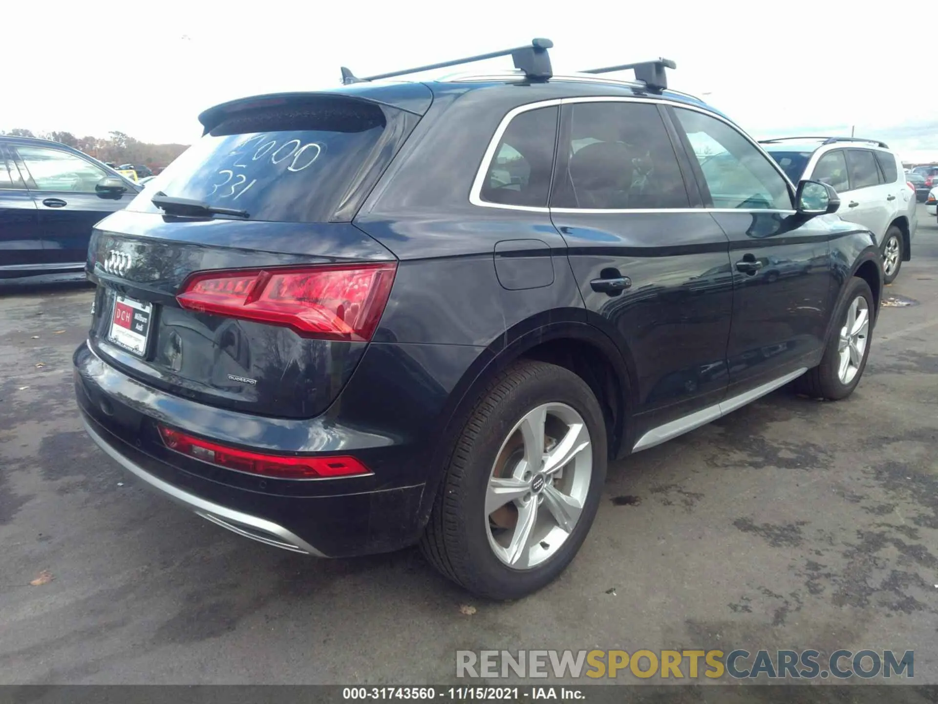 4 fotografías del automóvil dañado WA1ANAFY1L2033942 AUDI Q5 2020