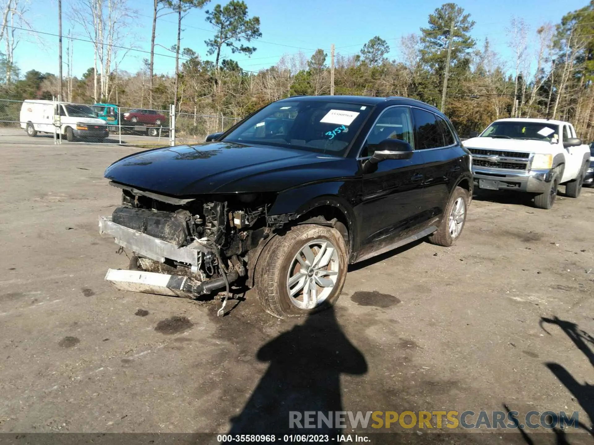 2 fotografías del automóvil dañado WA1ANAFY3L2023154 AUDI Q5 2020