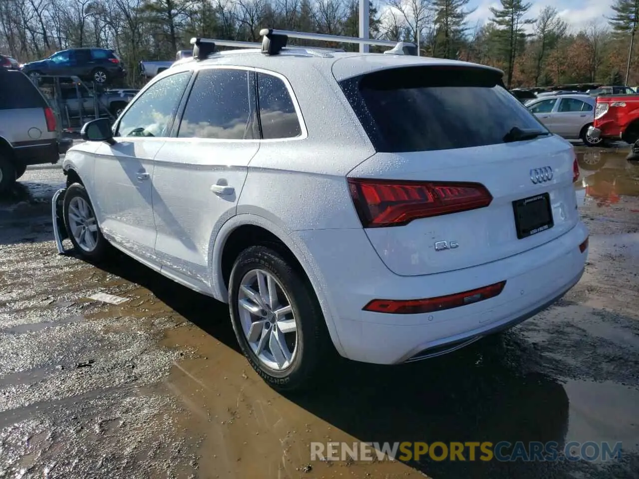 3 fotografías del automóvil dañado WA1ANAFY6L2056133 AUDI Q5 2020