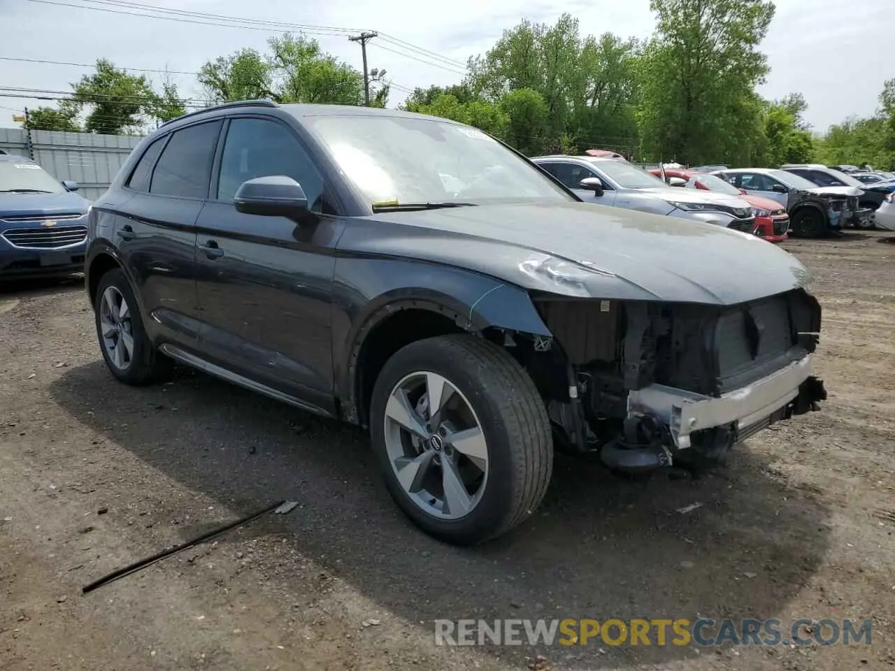 4 fotografías del automóvil dañado WA1ANAFY8L2078568 AUDI Q5 2020