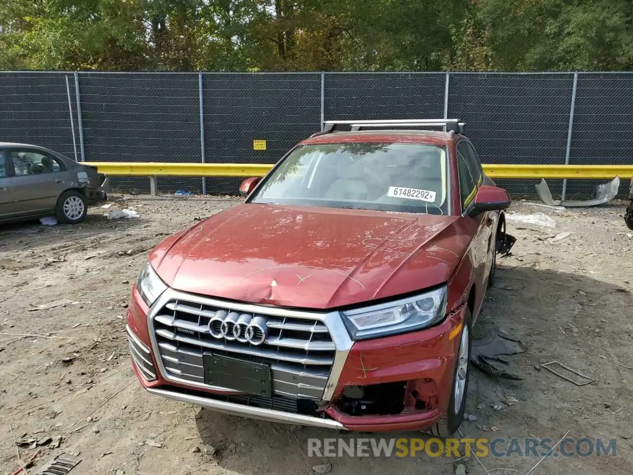 9 fotografías del automóvil dañado WA1ANAFY8L2090655 AUDI Q5 2020