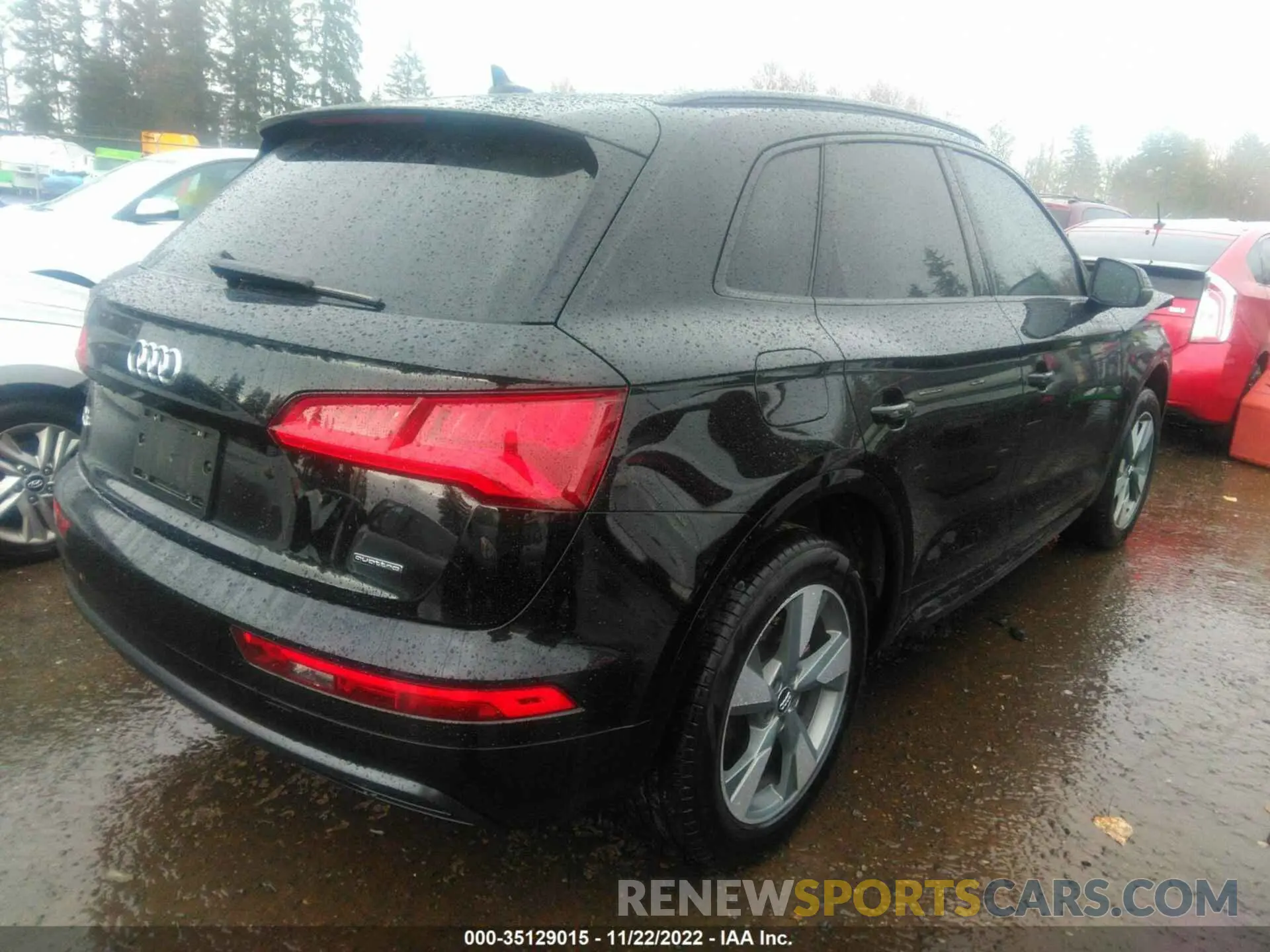 4 fotografías del automóvil dañado WA1ANAFY8L2112556 AUDI Q5 2020