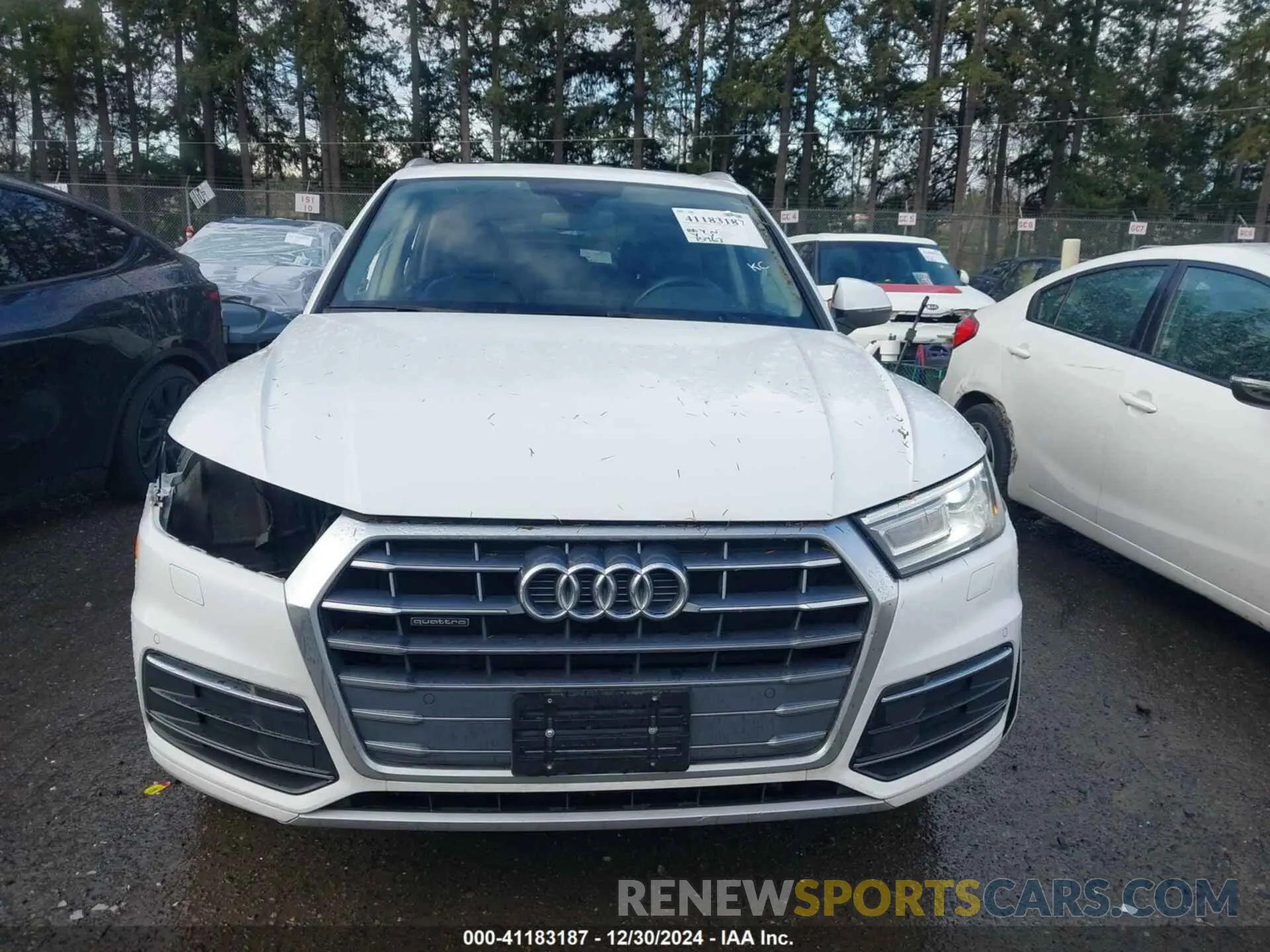 13 fotografías del automóvil dañado WA1ANAFY9L2031372 AUDI Q5 2020