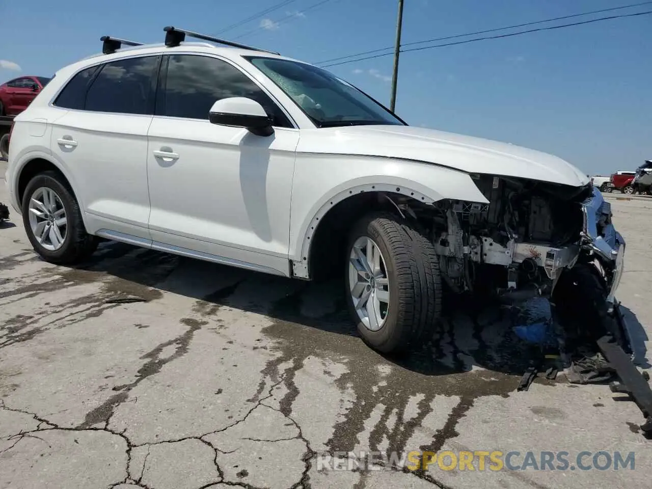 4 fotografías del automóvil dañado WA1ANAFY9L2034921 AUDI Q5 2020