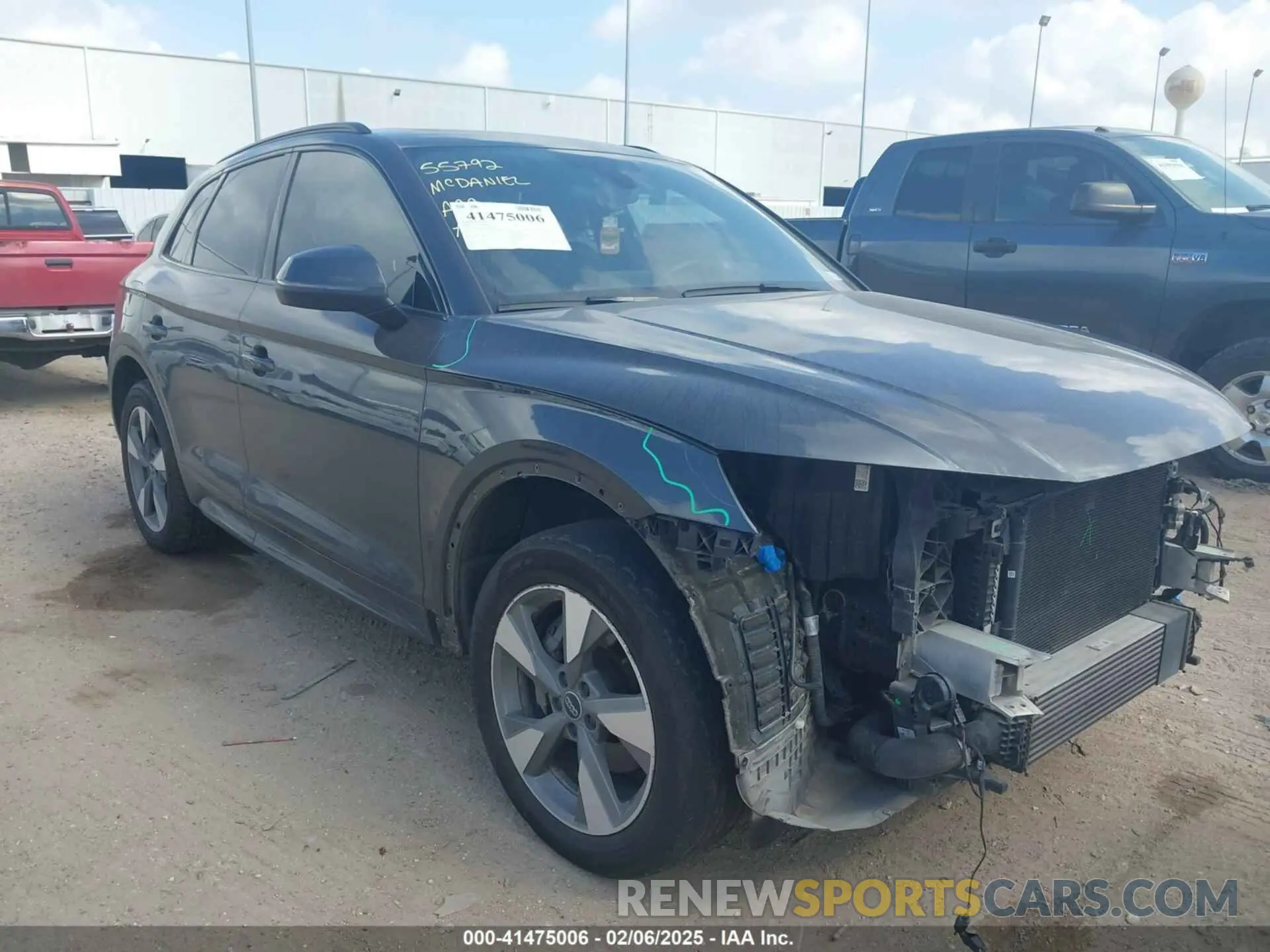 1 fotografías del automóvil dañado WA1ANAFY9L2108404 AUDI Q5 2020
