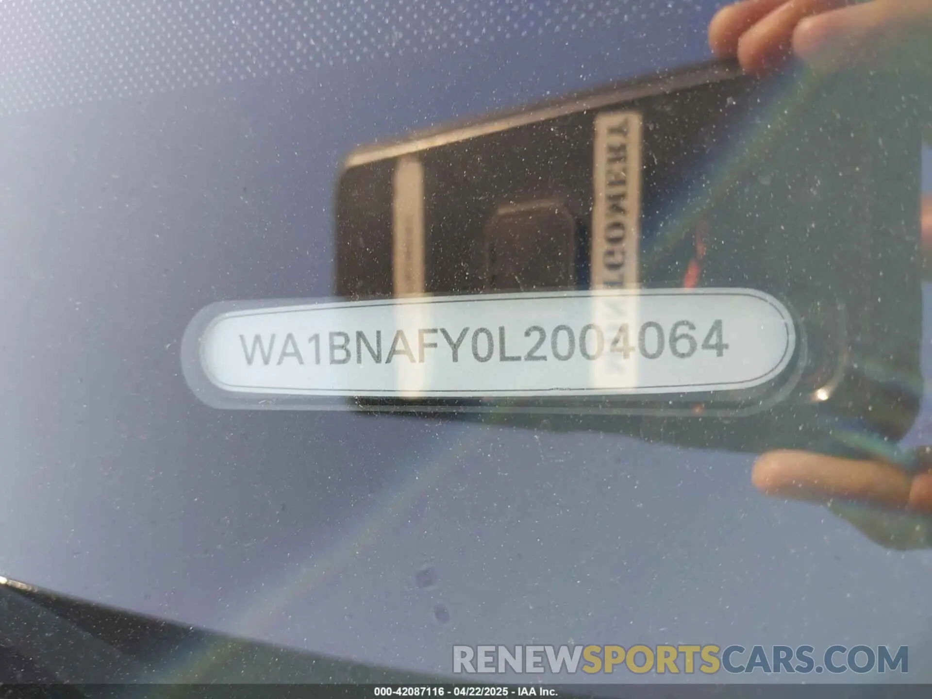 9 fotografías del automóvil dañado WA1BNAFY0L2004064 AUDI Q5 2020