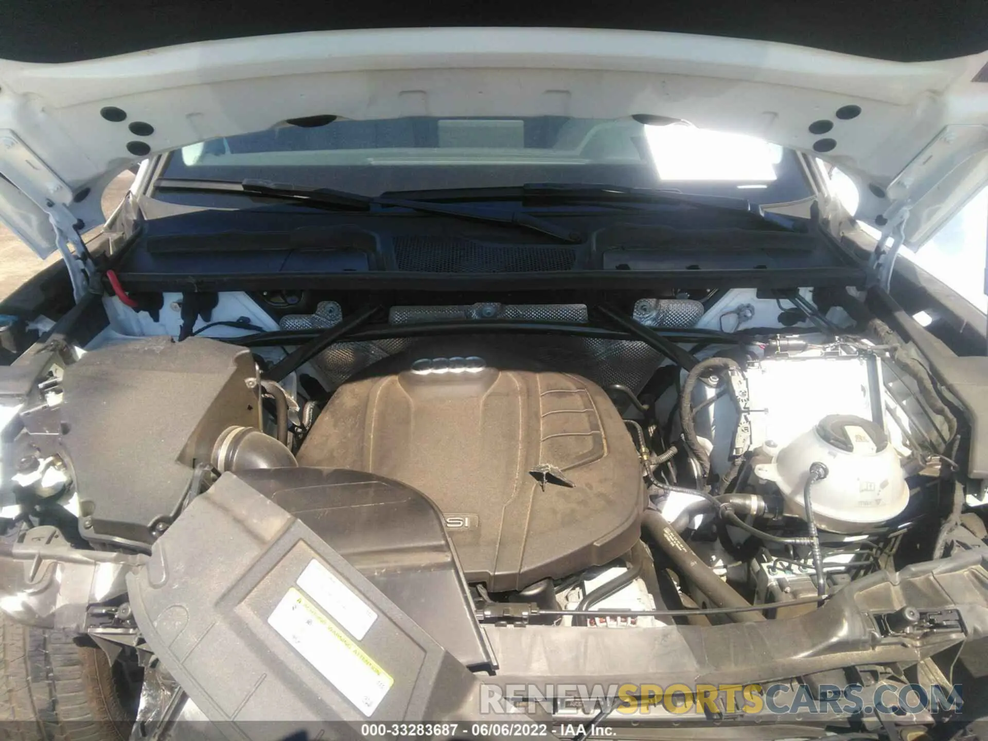 10 fotografías del automóvil dañado WA1BNAFY0L2057833 AUDI Q5 2020
