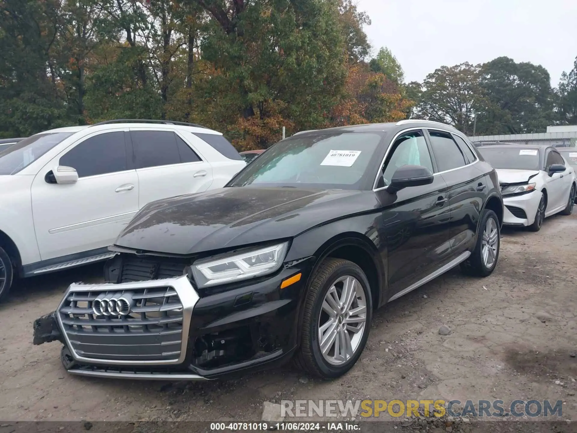 2 fotografías del automóvil dañado WA1BNAFY1L2103928 AUDI Q5 2020